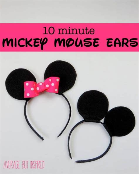 How to Make DIY Mickey or Minnie Mouse Ears