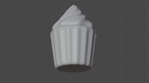 Cupcakes 3d Model High Poly Cupcake 3D Model CGTrader