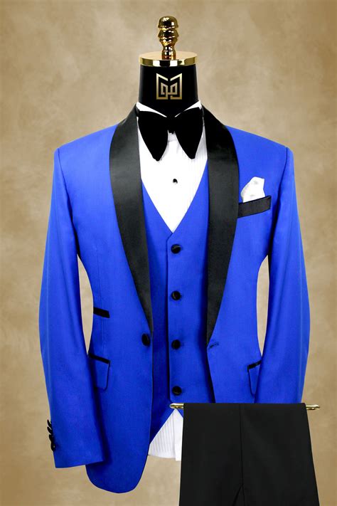 Royal Blue Tuxedo With Black Lapel Gentlemans Guru Blue Tuxedos Blue Suit Wedding Royal