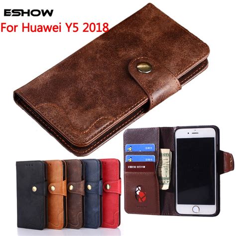 Para Huawei Y5 2018 Y5 Prime 2018 PU Cartera De Cuero Flip Book Cover