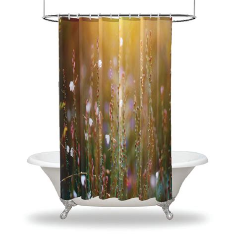 Latitude Run® Floral Shower Curtain Set Hooks Wayfair