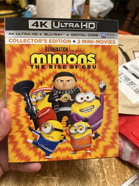 Minions The Rise Of Gru K K Uhd Blu Ray Slipcover Ultra