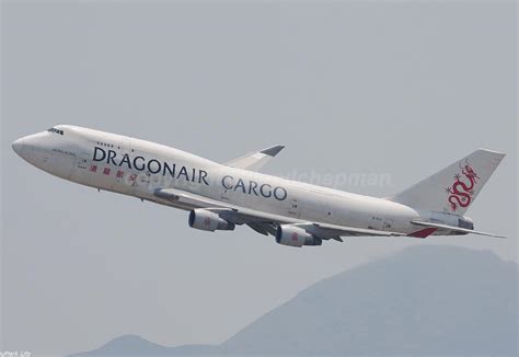 B KAF 747 412 BCF Dragonair Cargo Wing Wave On Its La Flickr