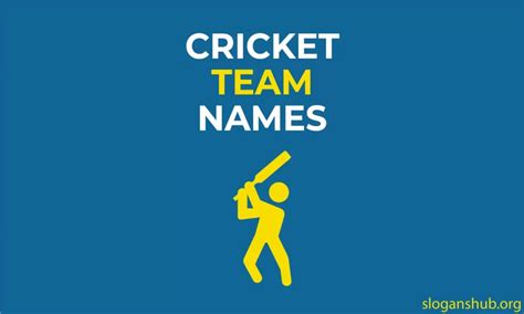 Fantasy Cricket Team Names Funny Cricket Team Names