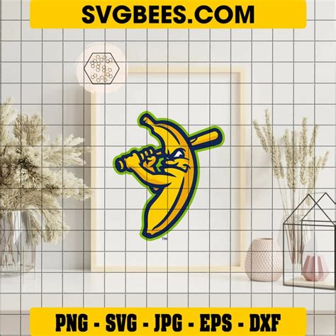 Savannah Bananas Logo Mlb Svg Png Savannah Bananas Baseball Team Svg