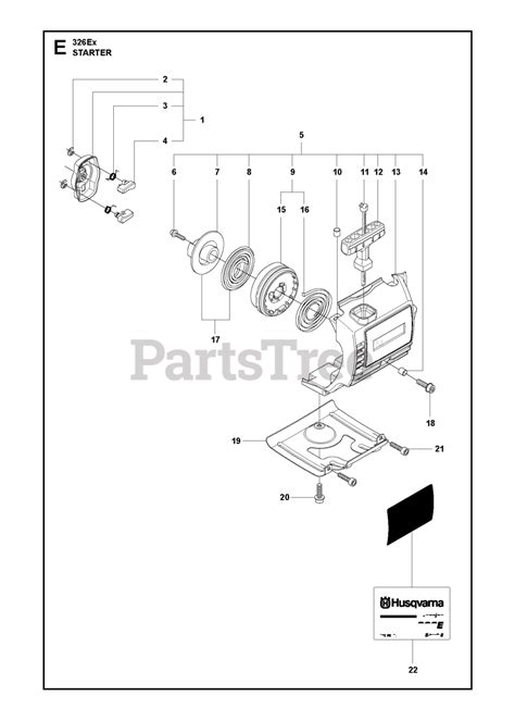 Husqvarna 326 Ex Husqvarna Handheld Edger Original Starter Parts Lookup With Diagrams