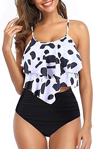 Look Fabulous In A Plus Size Cow Print Bathing Suit