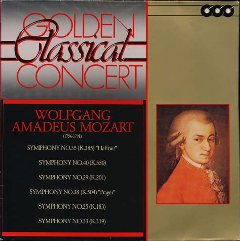 Wolfgang Amadeus Mozart CB 2 Golden Classical Concert W A Mozart