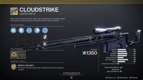 How To Get The Cloudstrike Catalyst In Destiny 2