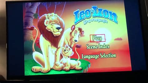 Leo The Lion King Of The Jungle DVD Menu Walkthrough YouTube