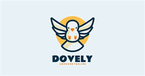 Dove Simple Mascot Logo, Logos ft. logo & vector - Envato Elements