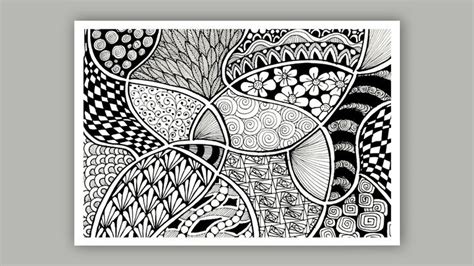 Easy zentangle art for beginners step by step || zentangle doodle art ...