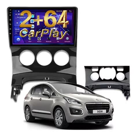 Central Multimidia Peugeot Android Gb Carplay Qled