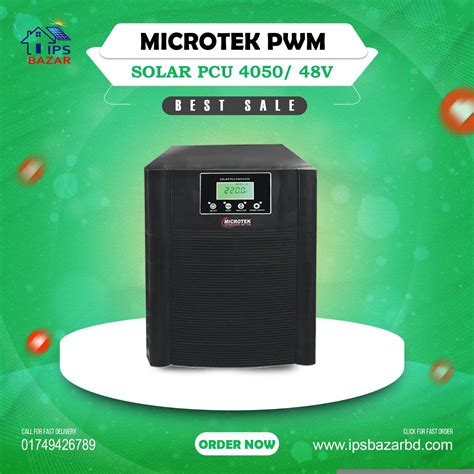 Microtek Solar Pcu V With Pwm Charger Ips Bazar