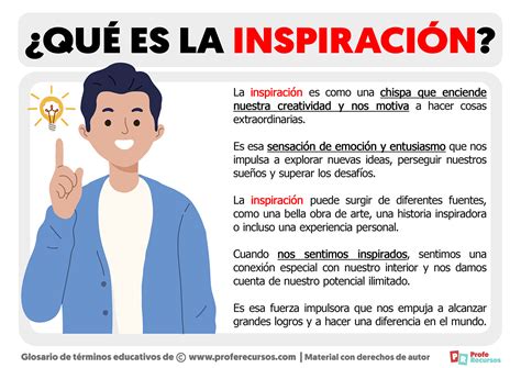 Qué es la Inspiración Definición de Inspiración