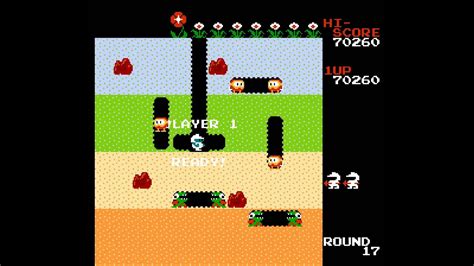 Dig Dug — Level 1 To 27 — Nintendo Game Gameplay Nes Hd 60 Fps