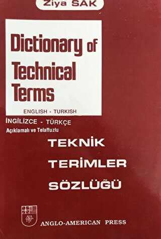 Dictionary of Technical Terms Teknik Terimler Sözlüğü Bkmkitap