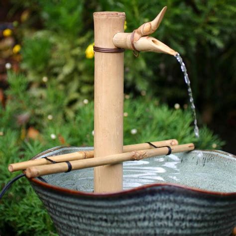 Have To Have It Bamboo Accents 18 In Adjustable Spout And Pump