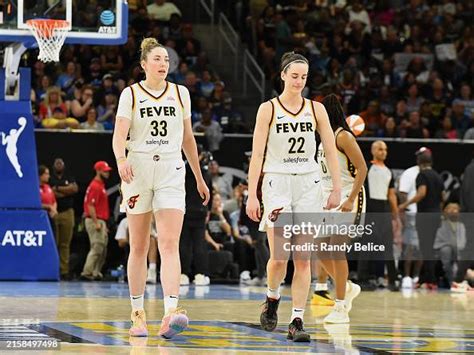 Caitlin Clark And Katie Lou Samuelson Of The Indiana Fever Look On