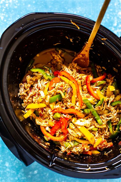 Crockpot Au Poulet Et Aux Fajitas Plus Facile