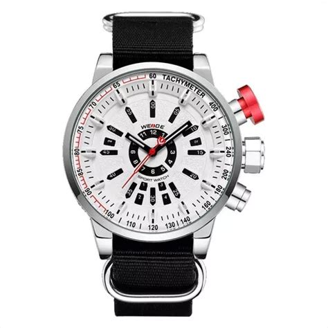 Reloj analógico Weide Wh7306 para hombre blanco y negro MercadoLibre