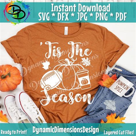 Tis the Season Svg, It’s Fall Y’all Svg, Fall Sign, Pumpkin Spice Svg, Pumpkin Svg, Football Svg ...