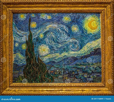 La Noche Estrellada De Vincent Van Gogh Imagen De Archivo Editorial