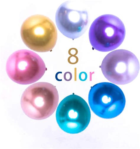 Amazon Metallic Balloons 12inch 64pcs Assorted Color Metallic