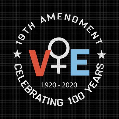 19th Amendment Women Right Vote 1920 2020 Celebrating 100 Years 19th