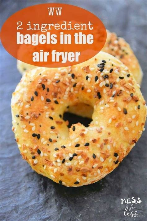 Ww 2 Ingredient Bagels In The Air Fryer Air Fryer Recipes Easy Bagel