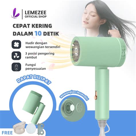 Jual Lemezee Hair Dryer Pengering Rambut Lipat Professional Multifungsi