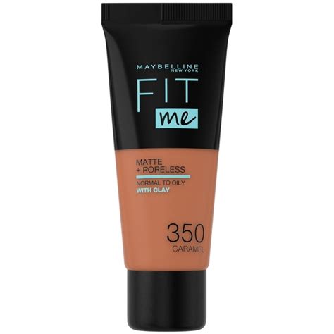 Maybelline Fit Me Matte Poreless Foundation Normal To Oily 30 Ml 350 Caramel