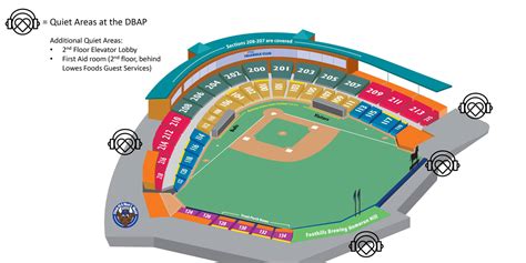 Durham Bulls Athletic Park Interactive Seating Chart Elcho Table