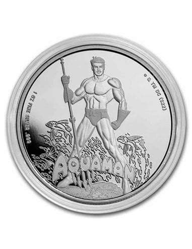 AQUAMAN DC COMICS 1 Oz Silver Proof Coin 5 Samoa 2023