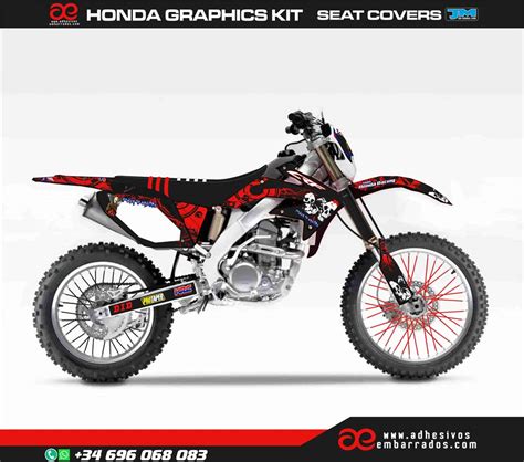 KIT ADHESIVOS HONDA CRF X 250 ZANARDO Adhesivosembarrados