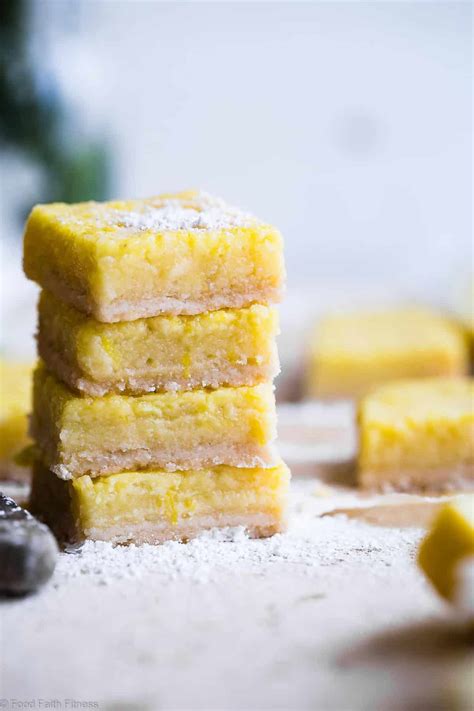 Sugar Free Keto Low Carb Lemon Bars Food Faith Fitness