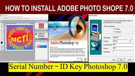 How To Install Adobe Photoshop 7 0 ID Serial Number Photoshop YouTube