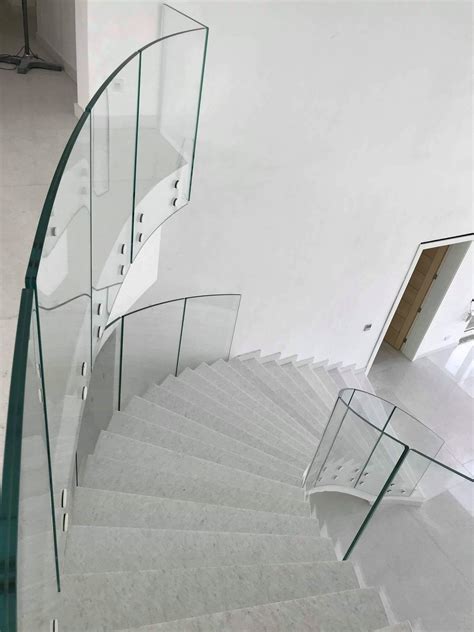 Curved Glass Balustrade Luxury Waterfront Property Nigeria Ion Glass