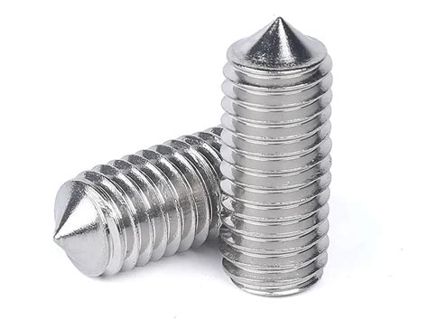 Hex Socket Set Screws With Cone Point Helei Standard Parts