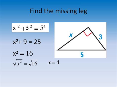 Ppt Apply The Pythagorean Theorem Powerpoint Presentation Free