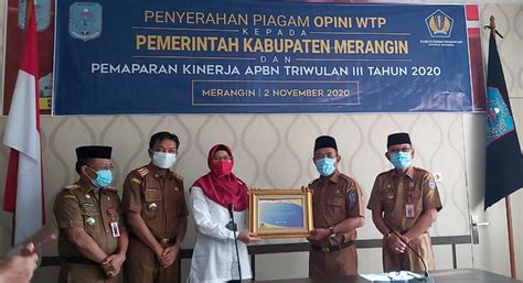 Pemkab Merangin Raih Predikat WTP Dari BPK Lima Kali Berturut Turut