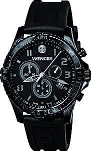 Wenger 77054 Reloj analógico de caballero de cuarzo con correa de