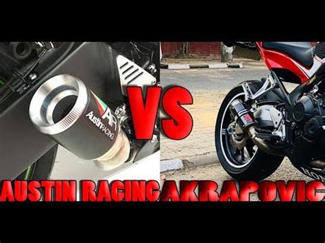 HONDA CBR650F WITH AUSTIN RACING VS AKRAPOVIC EXHAUST EXHAUST NOTE