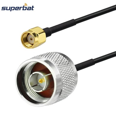 Superbat Rp Sma Plug To N Type Male Plug Connector Rg174 Coax Rf