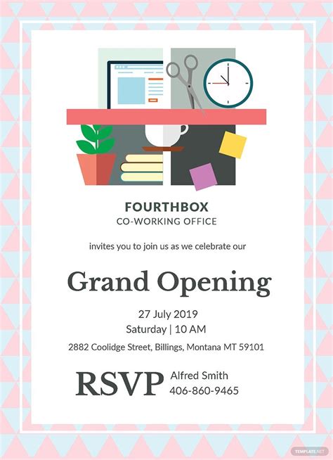 Modern Grand Opening Invitation