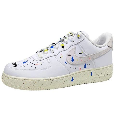 Nike Air Force Lv White White Sail Paint Splatter