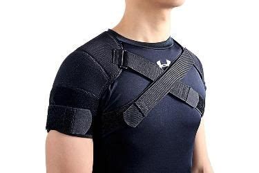 Kuangmi Double Shoulder Support Brace Strap Wrap Neoprene Protector L