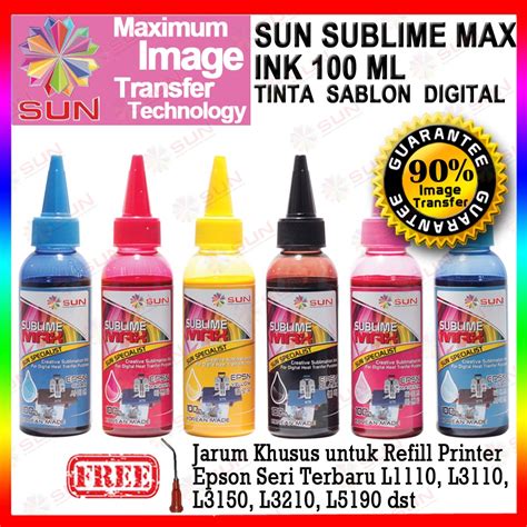 Jual Tinta Epson Sablon Sublime Photo Korea Terbaik Kaos Mug