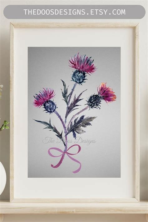 Scottish Thistle Print Scottish Gift Scottish Home Decor Etsy UK In