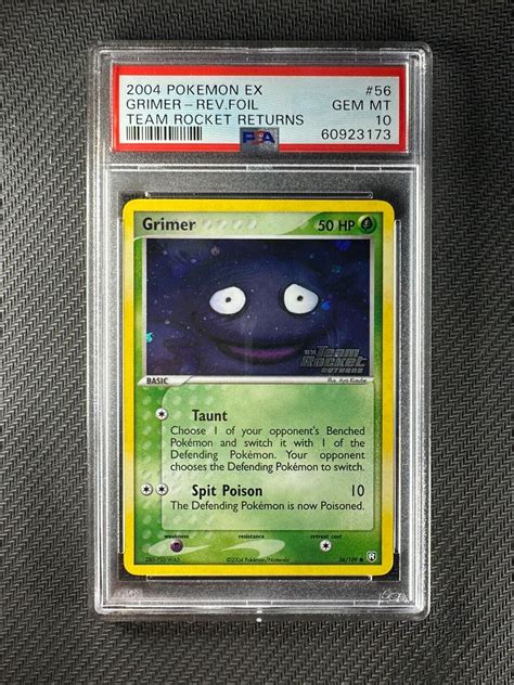 Grimer 2004 Ex Team Rocket Returns 056109 Reverse Holo Price Guide